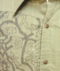画像3: PSYLO メンズ・ボタンシャツ「Arabesque Shirt / ボーン」 (3)