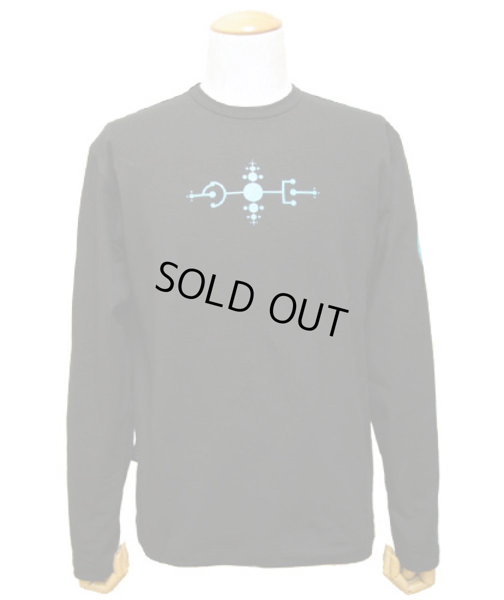 画像3: CHILL OUT PLANETメンズ長袖Tシャツ「Alien /ブラック×ブルー」 (3)