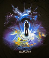 画像2: IMAGINARY FOUNDATIONメンズ半袖Tシャツ「SINGULARITY / ブラック」 (2)