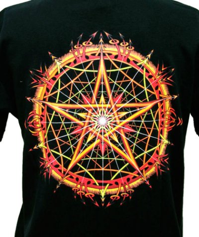 画像1: SPACE TRIBEメンズ・Tシャツ「Stellar Fire」