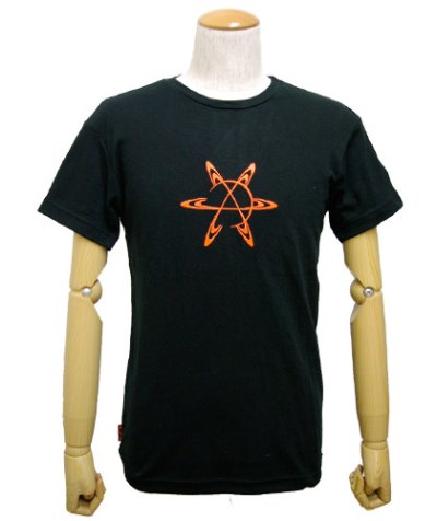 画像2: SPACE TRIBEメンズ・Tシャツ「Saturn・UV Orange」