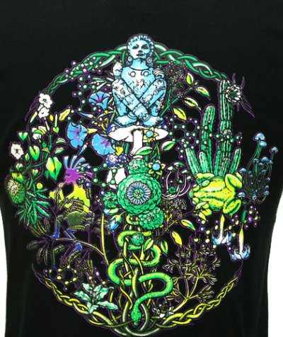 画像1: SPACE TRIBEメンズ・Tシャツ「Alien Organix」