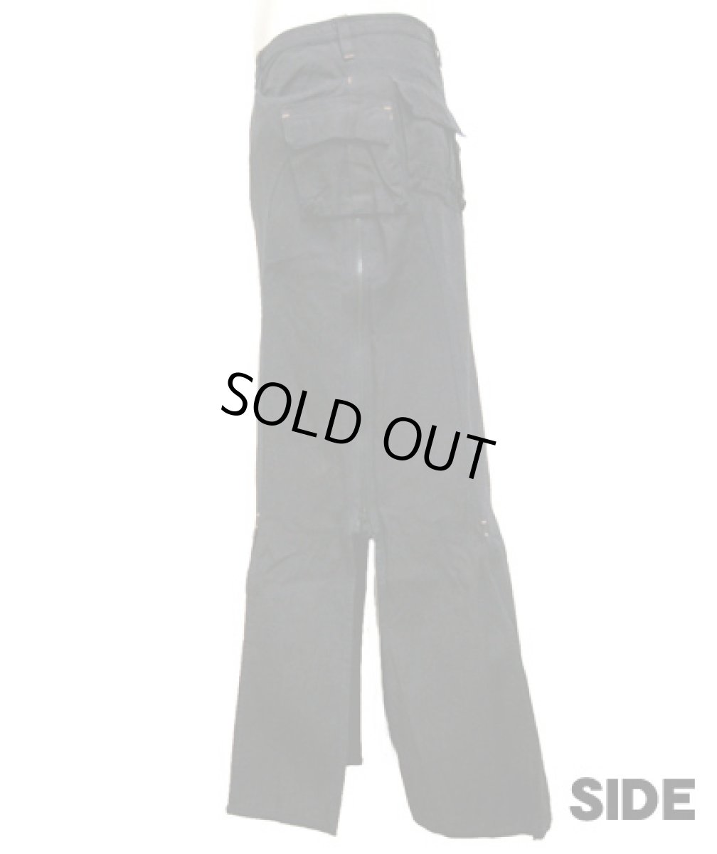 画像2: BONE ポケット・ロングスカート / ブラック (2)