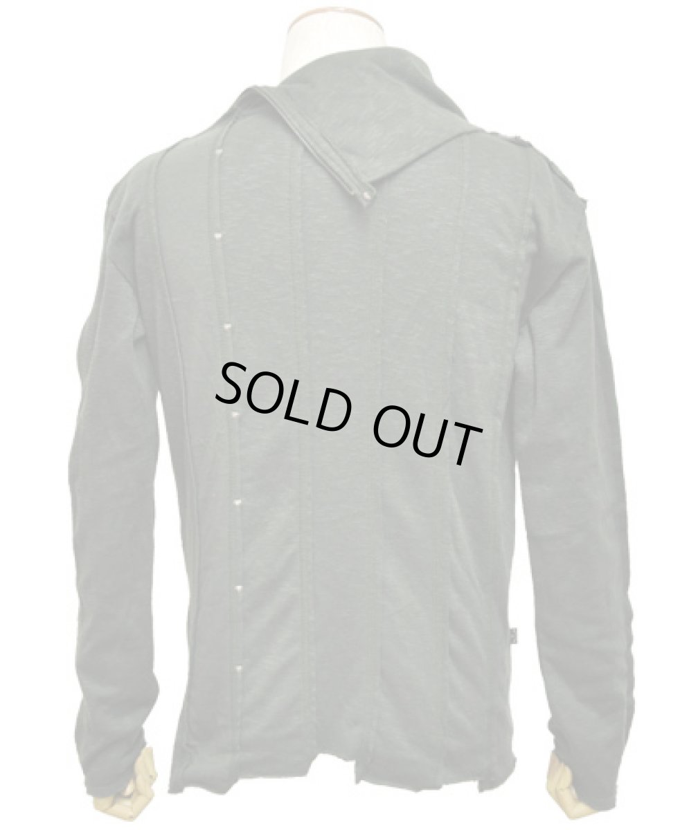 画像3: PSYLO メンズ・カットソー「Tilted Sweater / アーミーグリーン」 (3)