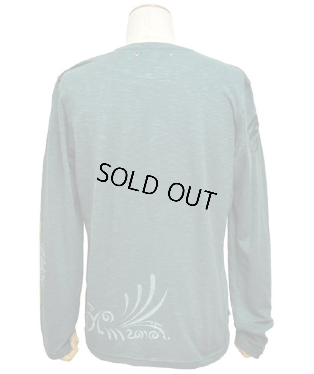 画像4: PSYLO メンズ・カットソー「Horus / グリーン」 (4)