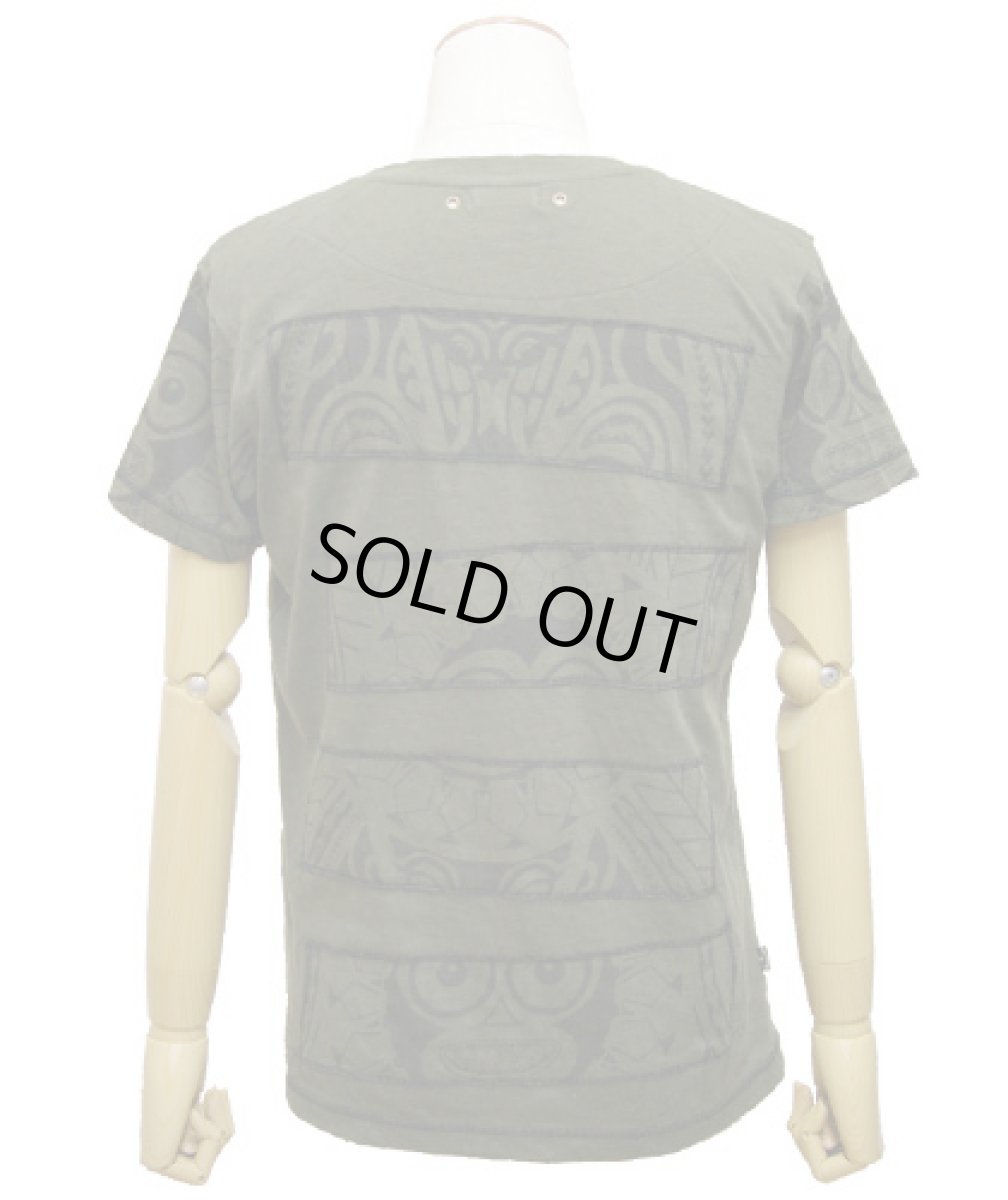 画像3: PSYLO メンズ・半袖カットソー「Hectic Tattoo / アーミー」 (3)