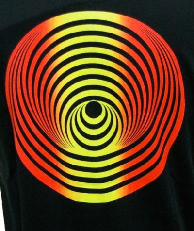 画像1: SPACE TRIBEメンズ・Tシャツ「Fire Vortex」