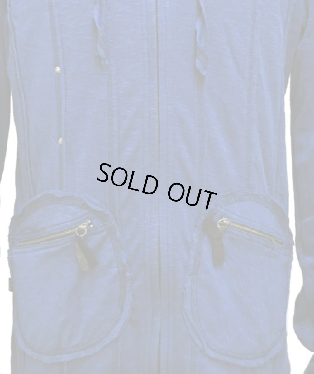 画像4: PSYLO メンズ・ジャケット「Scraps Slub Jacket / ネイビー」 (4)