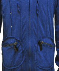 画像4: PSYLO メンズ・ジャケット「Scraps Slub Jacket / ネイビー」 (4)
