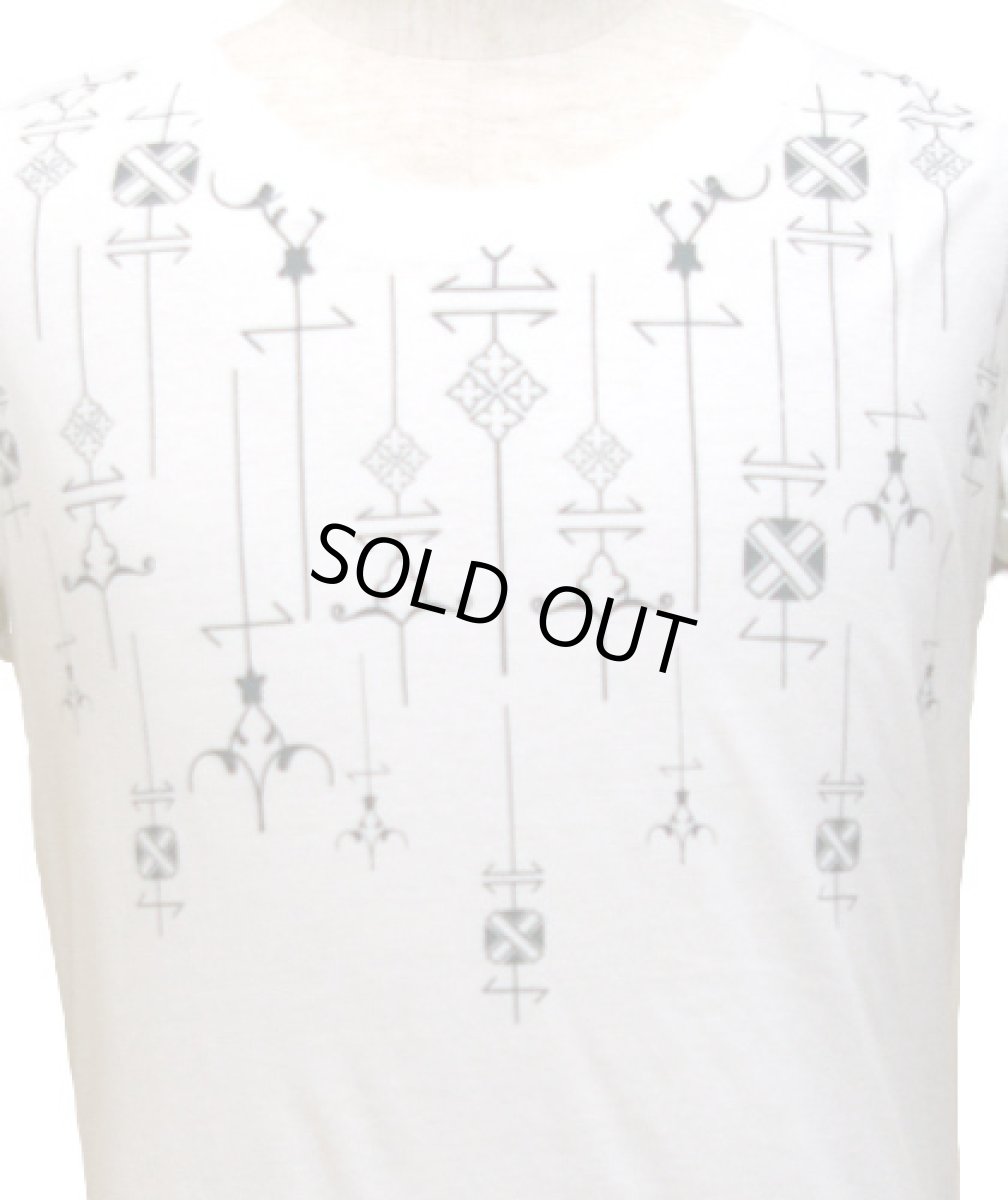 画像2: PSYLO メンズ・半袖カットソー「Namu Tee / ホワイト」 (2)