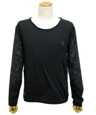 画像1: PSYLO メンズ・カットソー「Light Long Tee / ブラック」 (1)