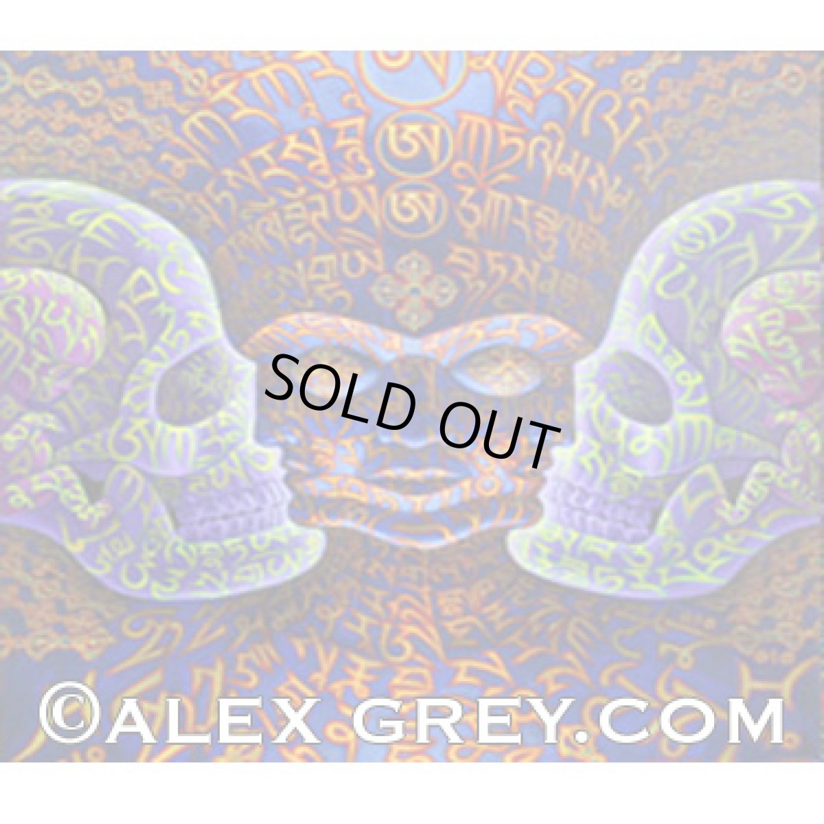 画像2: ALEX GREY ホログラムカード「Vajra Being - Song of Vajra Being - Secret Writing Being」 (2)