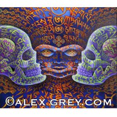 画像2: ALEX GREY ホログラムカード「Vajra Being - Song of Vajra Being - Secret Writing Being」 (2)