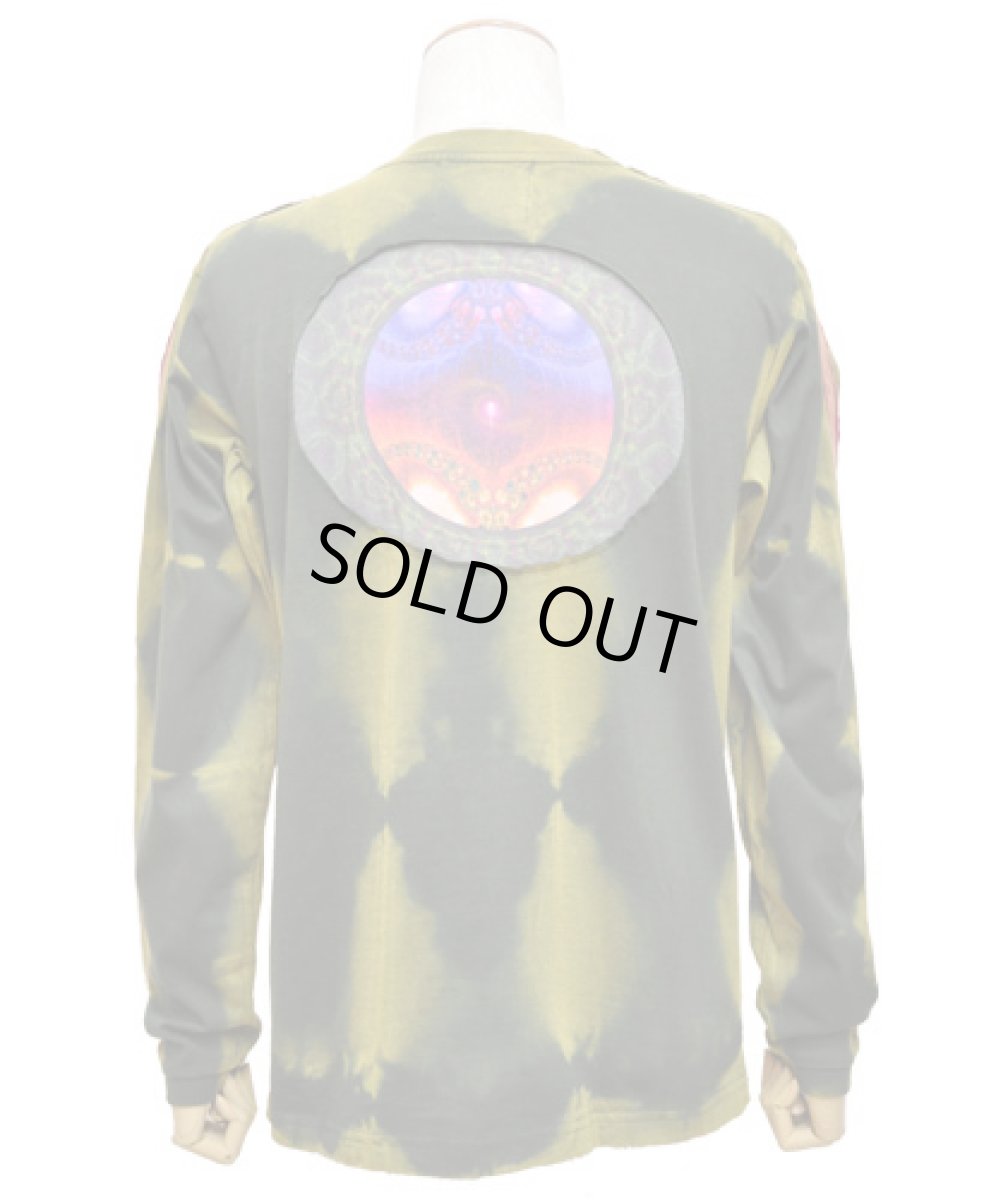 画像4: PUMAYANA メンズ・長袖カットソー「Anaconda / レッド×グリーン」 (4)