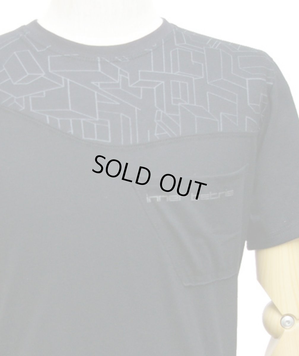 画像2: PLAZMAメンズTシャツ「INNER TETRIS / ブラック」 (2)