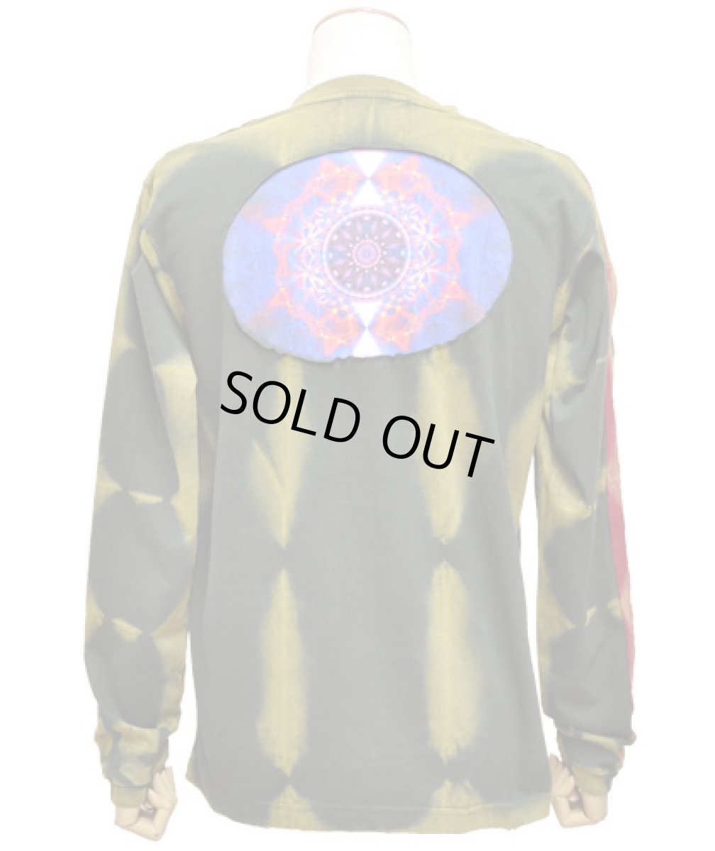 画像4: PUMAYANA メンズ・長袖カットソー「Activated DNA / レッド×グリーン」 (4)