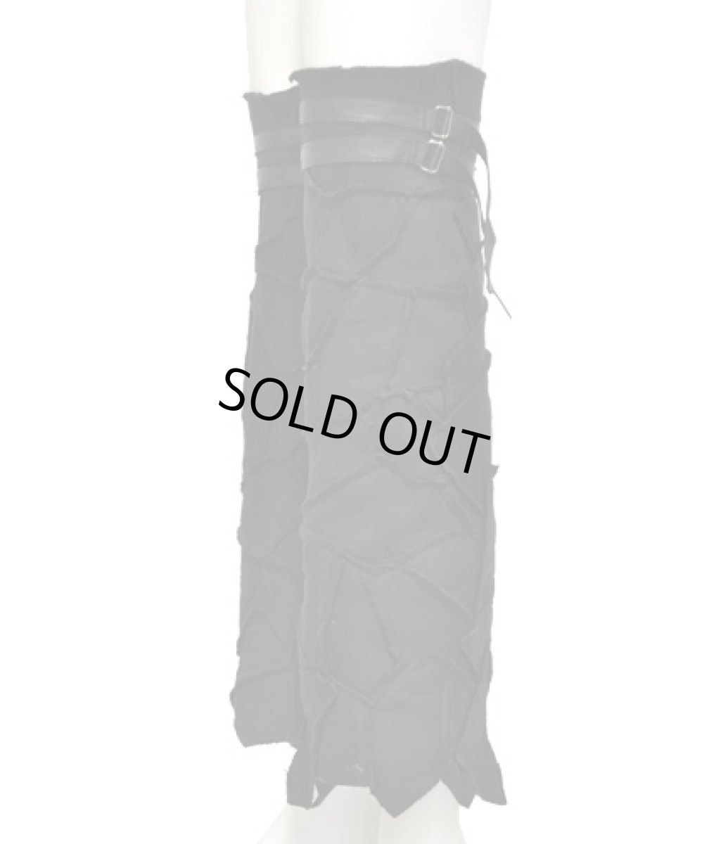 画像2: PSYLO レディース・レッグウォーマー「Pecoa Rmx / ブラック」 (2)