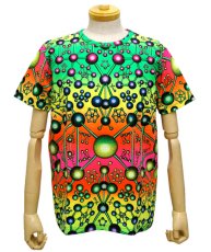 画像2: SPACE TRIBEメンズ・Tシャツ「Atomic Rainbow」 (2)