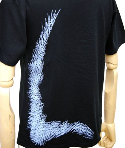 画像3: FERNユニセックス・半袖Tシャツ「INNER WATER/ブラック」