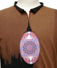 画像2: PUMAYANA メンズ・半袖Tシャツ「Activated DNA / ブラウン×ブラック」 (2)