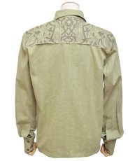 画像4: PSYLO メンズ・ボタンシャツ「Arabesque Shirt / ボーン」 (4)