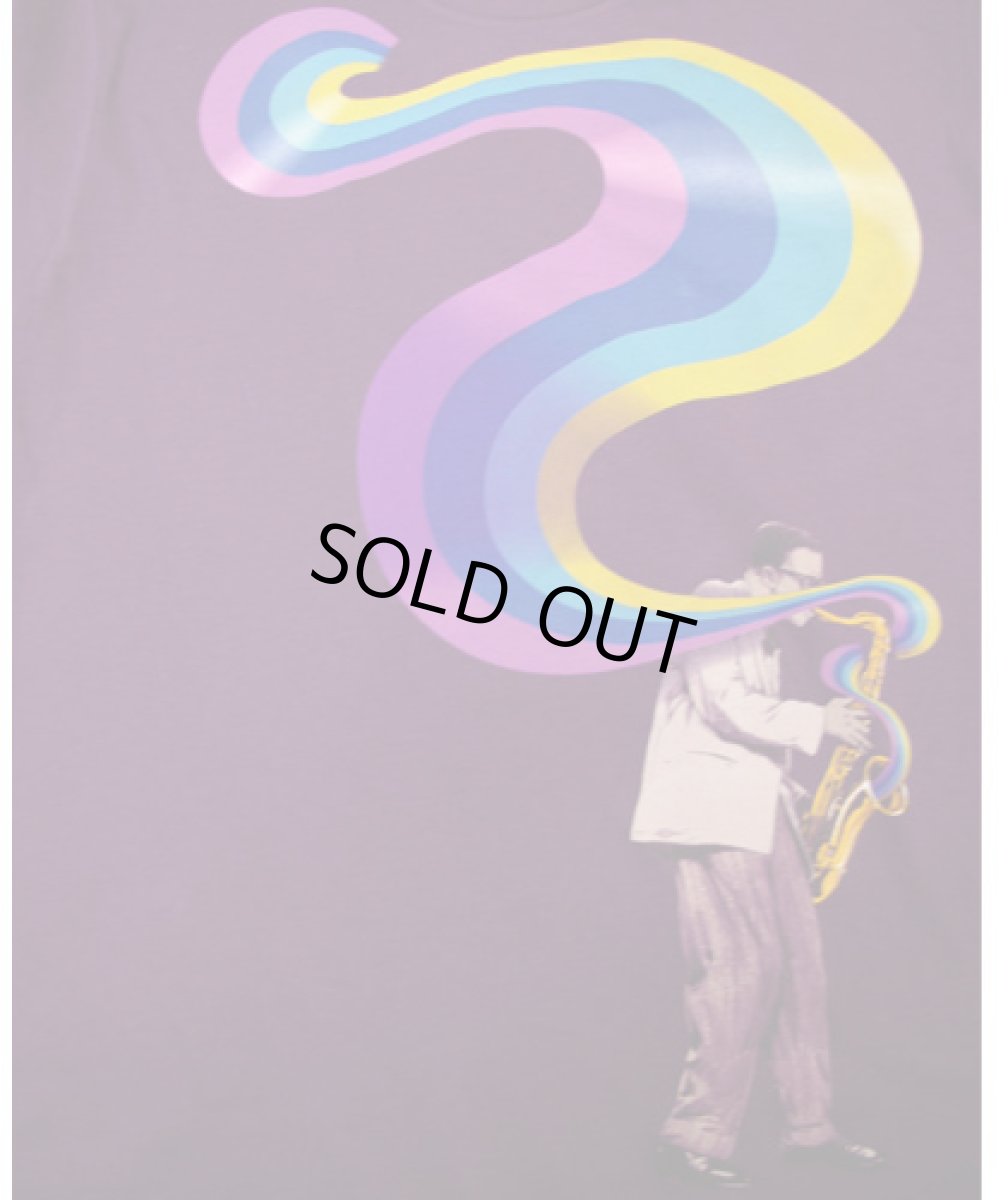 画像2: IMAGINARY FOUNDATIONメンズ半袖Tシャツ「Shape Of Sound / パープル」 (2)