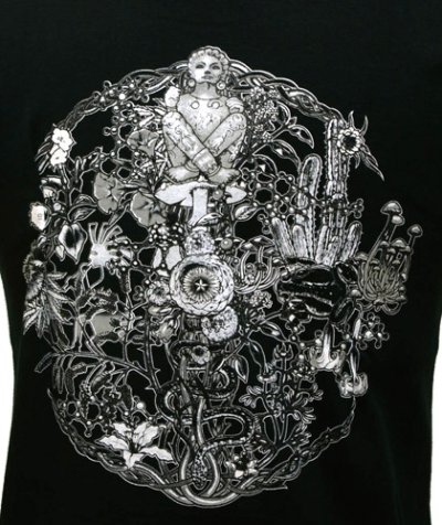 画像1: SPACE TRIBEメンズ・Tシャツ「Reflective Organix」