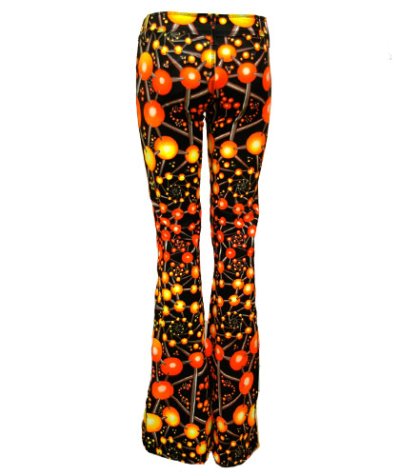 画像2: SPACE TRIBEユニセックス・ストレッチパンツ「Fire Atomic」