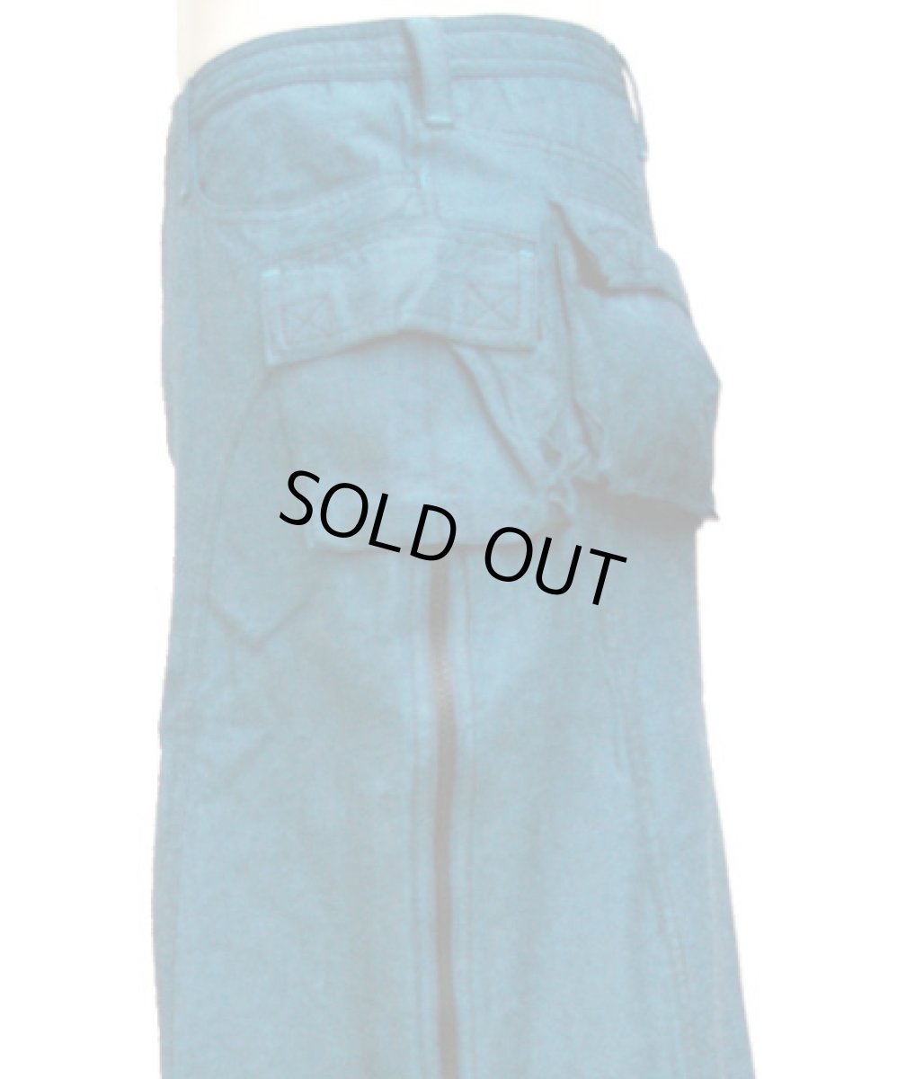 画像4: BONE ポケット・ロングスカート / ブルー (4)