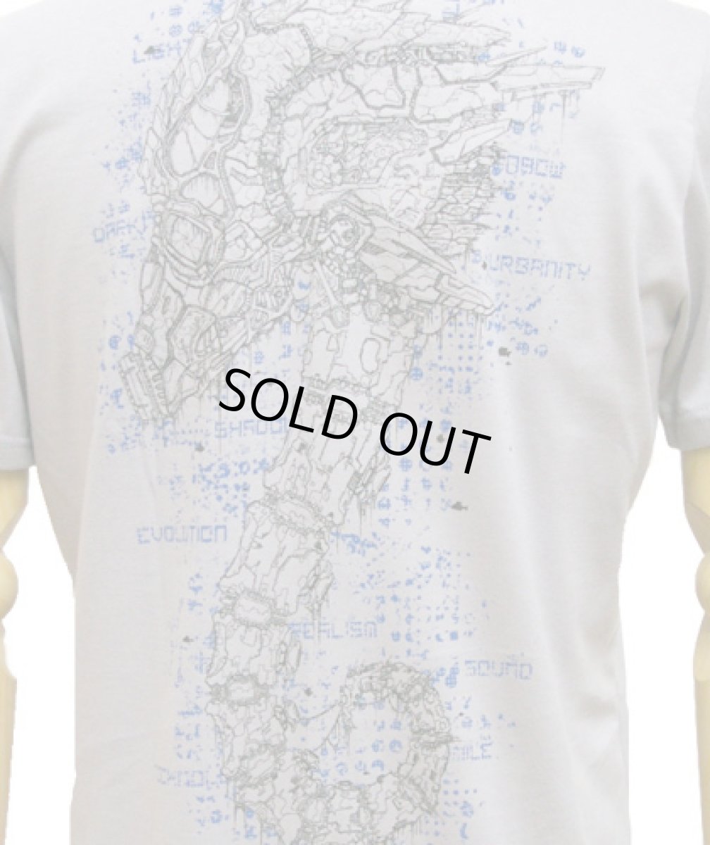 画像4: PLAZMAメンズTシャツ「SEA HORSE / ライトグレー」 (4)