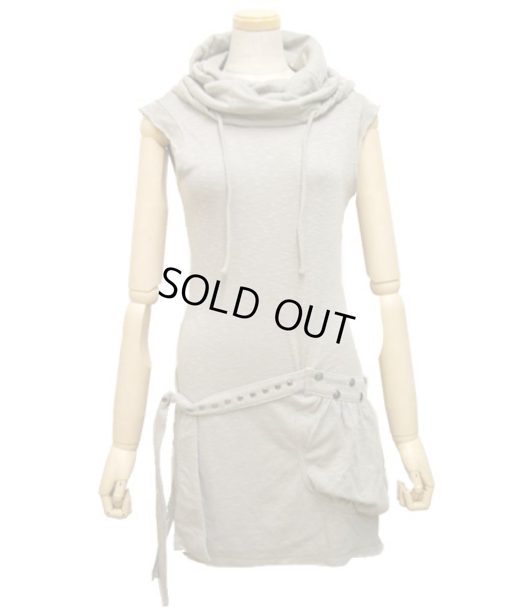 画像2: PSYLO レディース・ノースリーブ・ワンピース「Soba Sleeveless / ボーン」 (2)