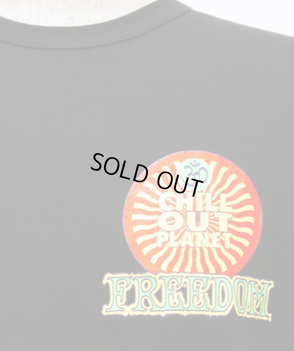 画像4: CHILL OUT PLANETメンズ長袖Tシャツ「Fish / ブラック」 (4)