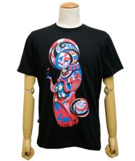 画像1: PLAZMAメンズTシャツ「MAMA EARTH / ブラック」 (1)