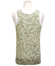 画像3: PSYLO メンズ・タンクトップ「Feathers Singlet / ホワイト」 (3)