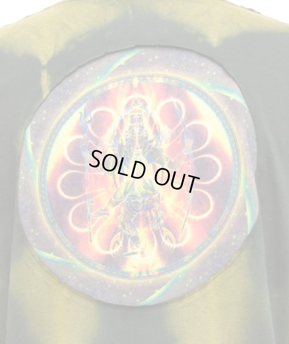 画像5: PUMAYANA メンズ・長袖カットソー「Shiva Powa / レッド×グリーン」 (5)