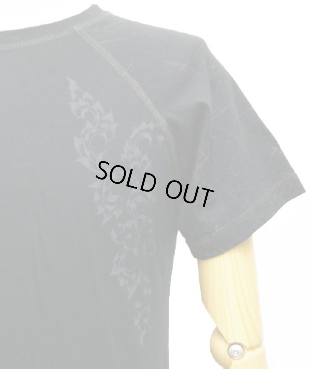 画像2: PSYLO メンズ・半袖カットソー「Dragon Tee / ブラック」 (2)