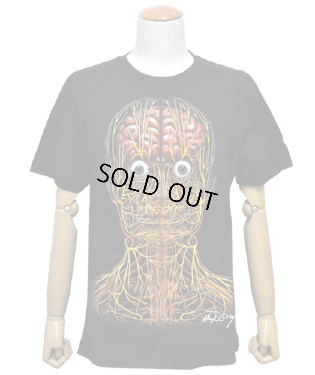 画像1: ALEX GREY メンズ・Tシャツ「Nervous Energy System」 (1)