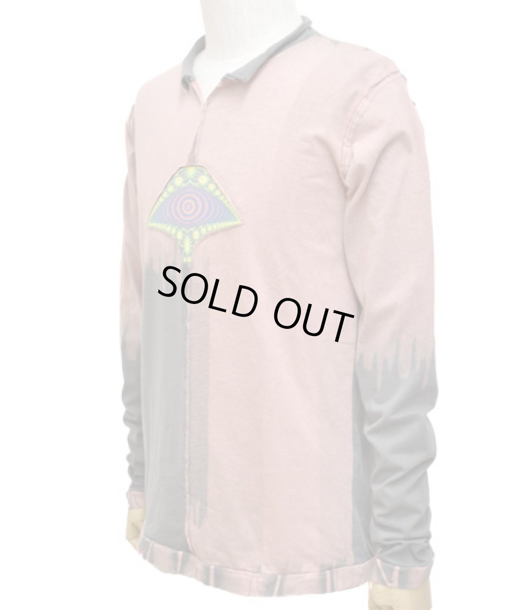 画像3: PUMAYANA メンズ・長袖カットソー「Mescaline/ピンク×グレー」 (3)