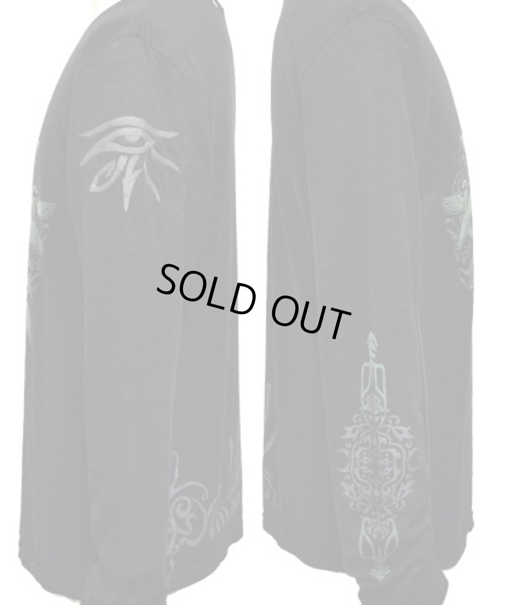 画像4: PSYLO メンズ・カットソー「Horus / ブラック」 (4)