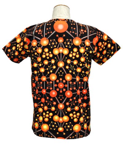 画像2: SPACE TRIBEメンズ・Tシャツ「Atomic Fire」