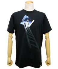 画像1: IMAGINARY FOUNDATIONメンズ半袖Tシャツ「LADDER / ブラック」 (1)