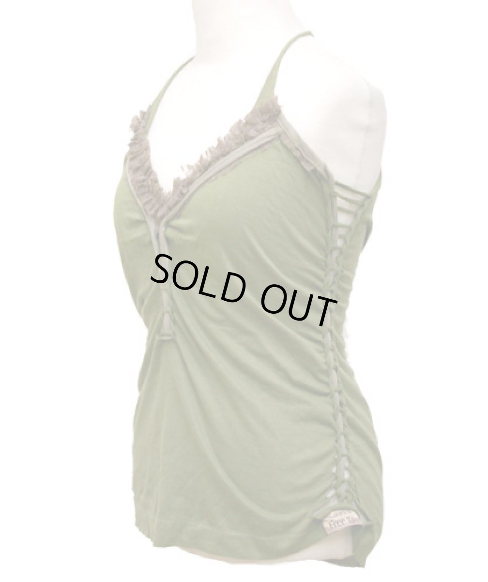 画像2: FREE SPIRIT レディース・キャミソール「Romantic / オリーブ」 (2)