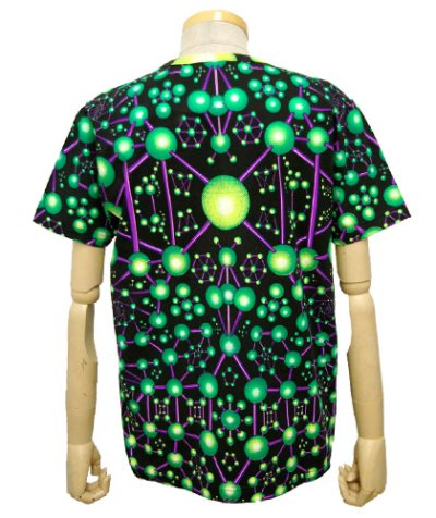画像2: SPACE TRIBEメンズ・Tシャツ「Atomic Lime」
