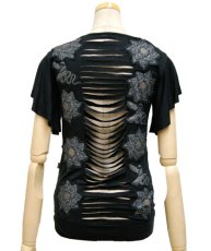 画像3: PSYLO レディース・カットソー「Snake Braided Top / ブラック」 (3)