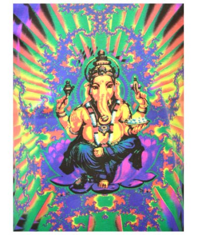 画像2: SPACE TRIBEオールプリントメンズTシャツ『GANESHA』