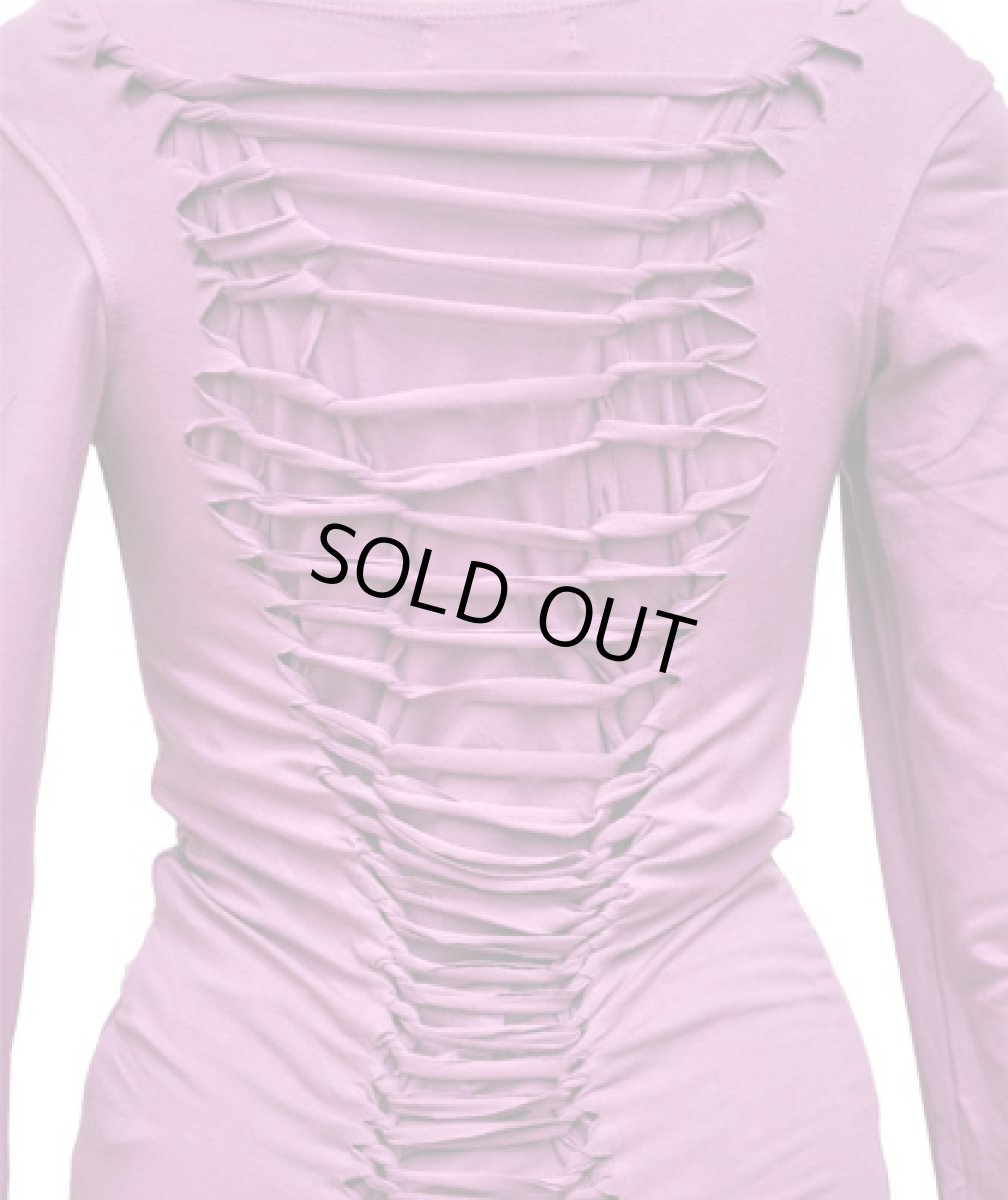 画像4: PSYLO レディース・カットソー「Multi Braided Double Layer Top / ヴァイオレット」 (4)