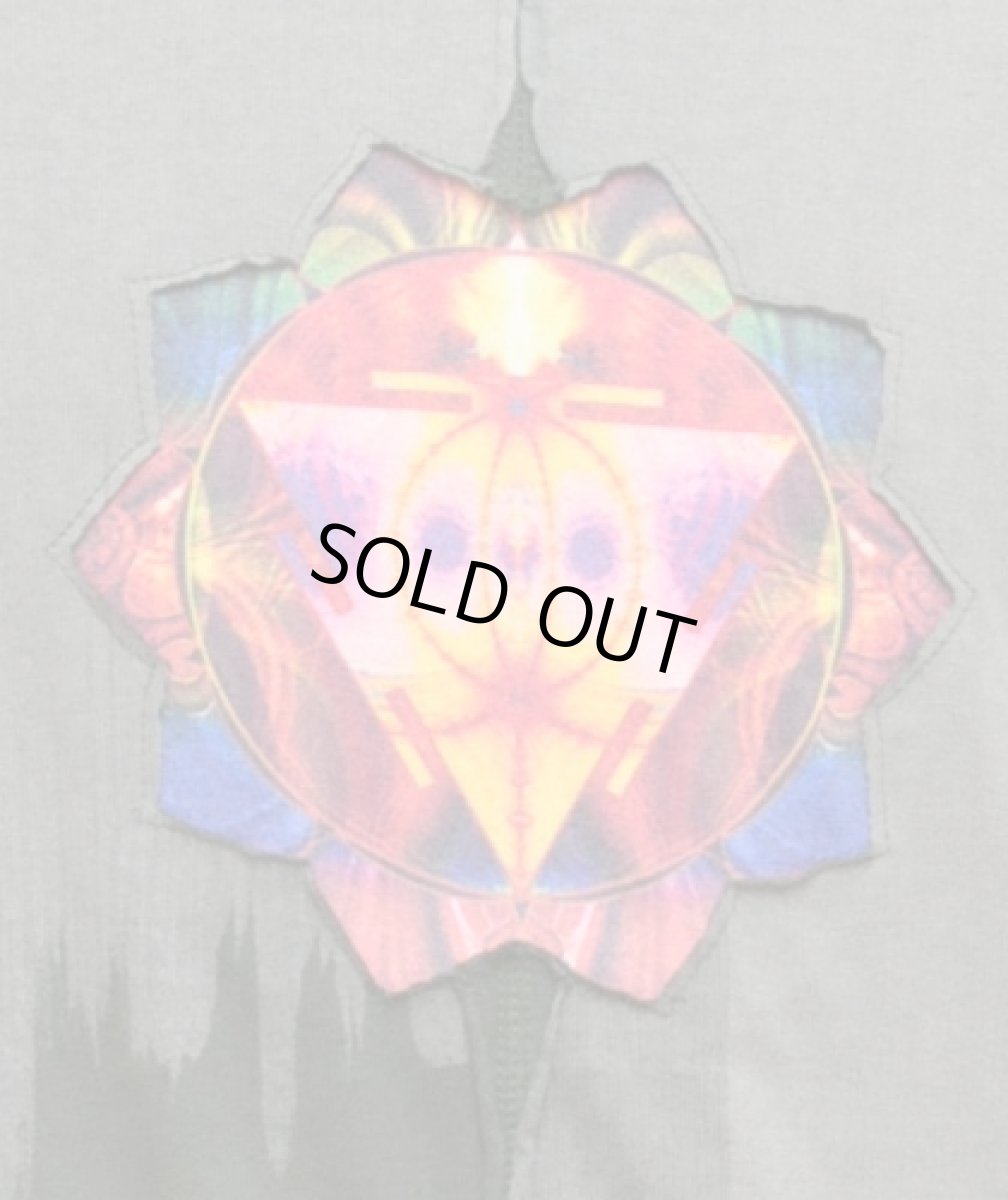 画像2: PUMAYANA メンズ・長袖カットソー/グレー×グリーンA (2)